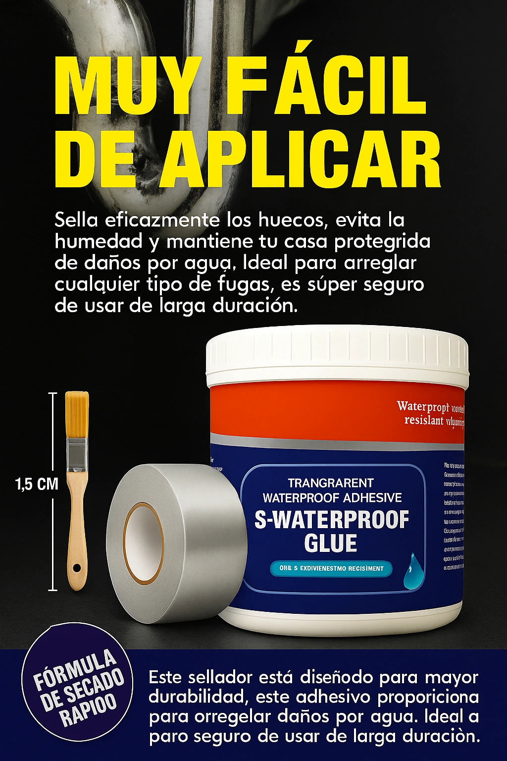 HidroSeal Pro (sellador impermeable) 1 kg
