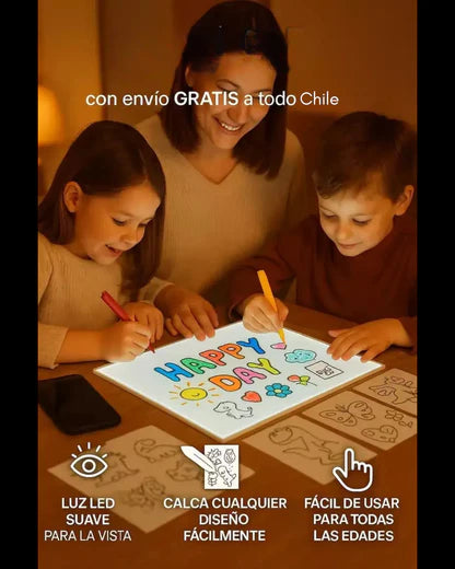 Pizarra Lampara LED Acrílica +7 Colores