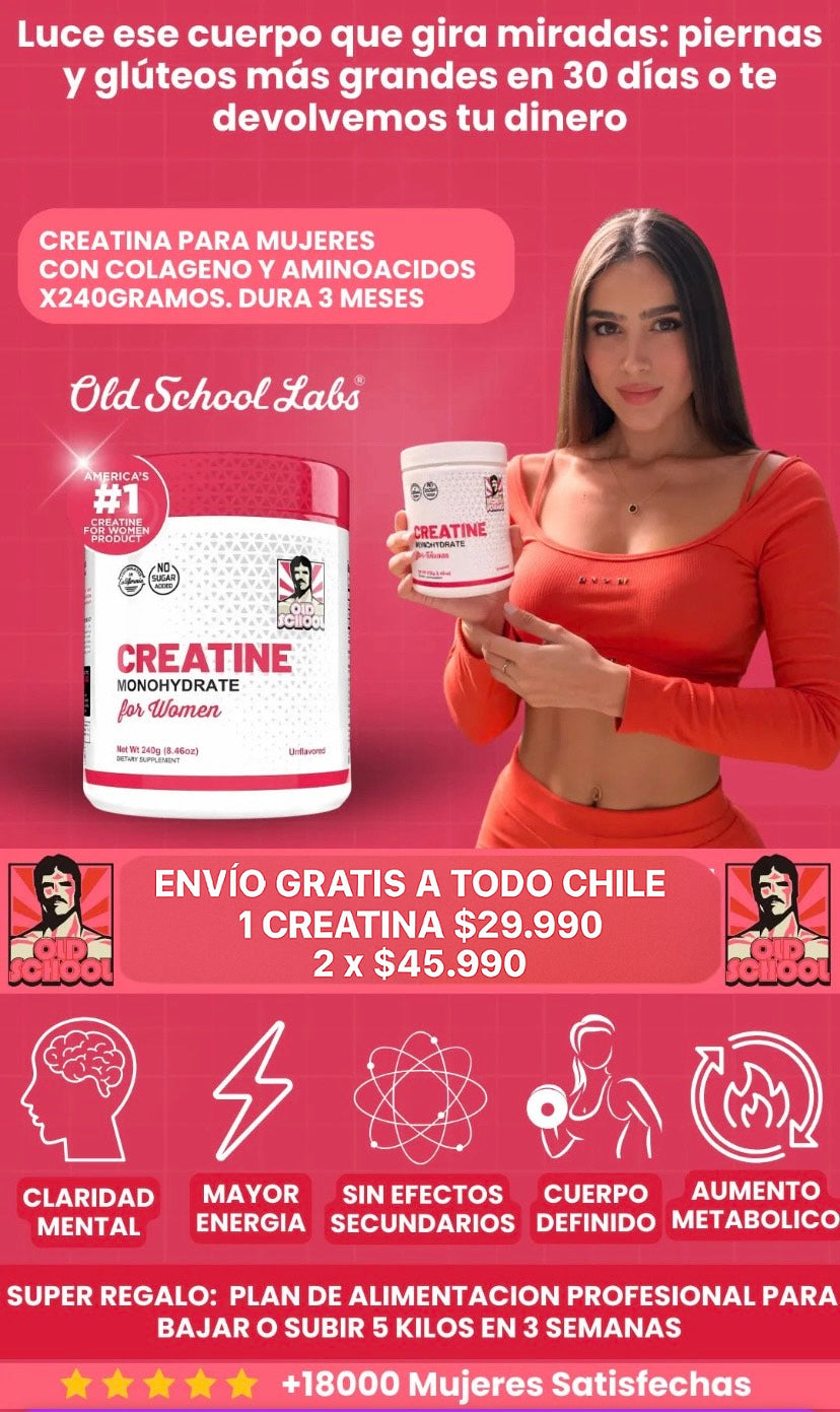 Creatina Para Mujeres - Old School Labs