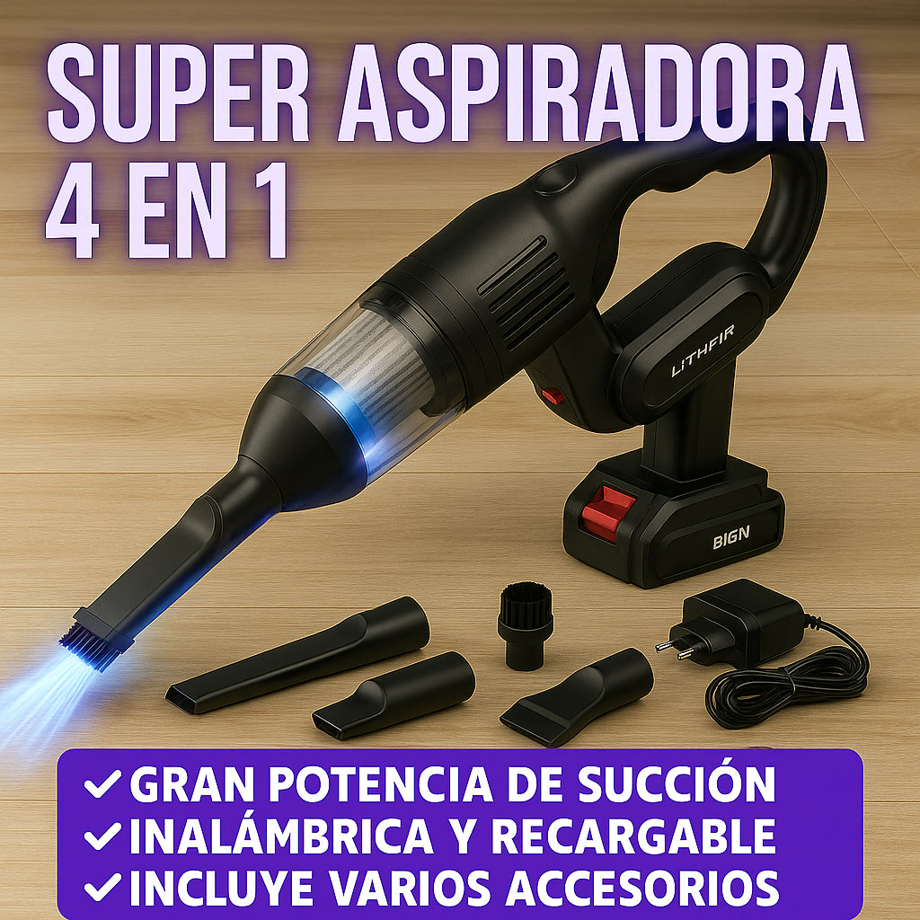 ASPIRADORA 4 EN 1 "SUPER FLEX"