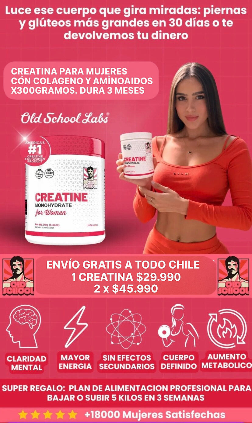 Creatina Para Mujeres - Old School Labs
