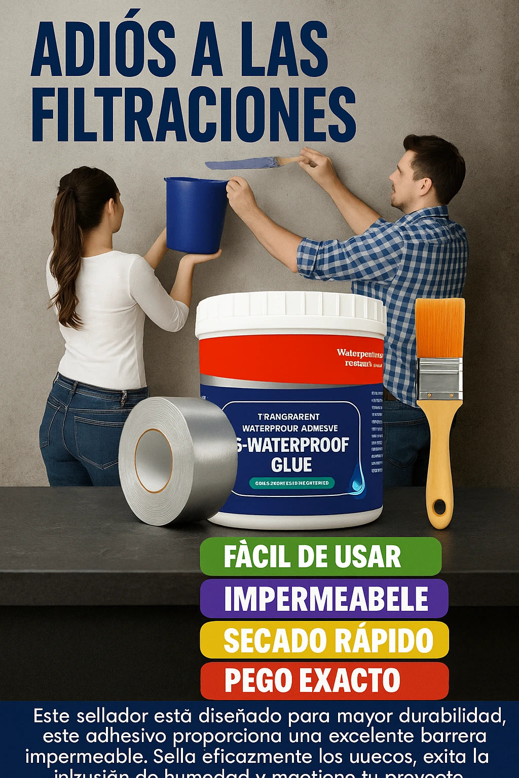 HidroSeal Pro (sellador impermeable) 1 kg