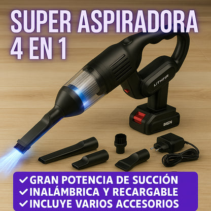 ASPIRADORA 4 EN 1 "SUPER FLEX"