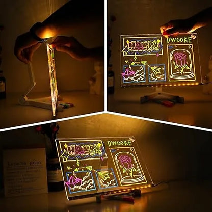 Pizarra Lampara LED Acrílica +7 Colores